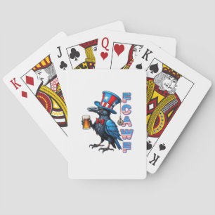 Krähe, F-Caw-F Lustiger Vogel Kreative Casual Spielkarten