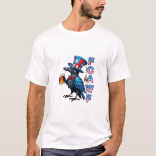 Krähe, F-Caw-F Lustiger Vogel Kreative Casual T-Shirt