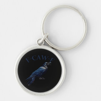 Krähe, F-Caw-F Lustiger Vogel Kreative Casualmode Schlüsselanhänger
