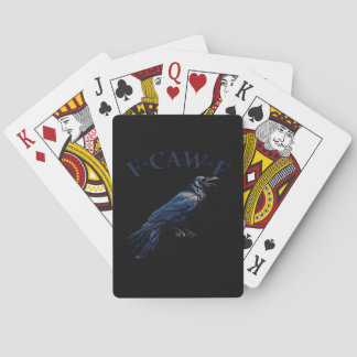 Krähe, F-Caw-F Lustiger Vogel Kreative Casualmode Spielkarten