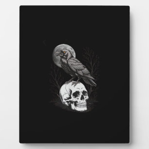 Krähe, F-Caw-F Lustiger Vogel Mond Gothic Erwachse Fotoplatte