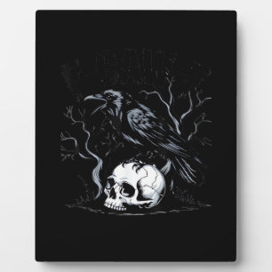 Krähe, F-Caw-F Lustiger Vogel Mond Gothic Erwachse Fotoplatte