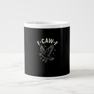 Krähe F-Caw-F Lustiger Vogel Mond Gothic Erwachsen Jumbo-Tasse