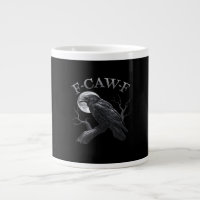 Krähe F-Caw-F Lustiger Vogel Mond Gothic Erwachsen