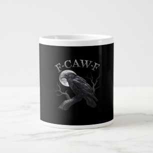 Krähe F-Caw-F Lustiger Vogel Mond Gothic Erwachsen Jumbo-Tasse