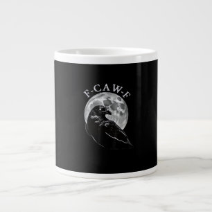 Krähe F-Caw-F Lustiger Vogel Mond Gothic Erwachsen Jumbo-Tasse