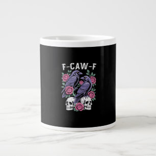 Krähe F-Caw-F Lustiger Vogel Mond Gothic Erwachsen Jumbo-Tasse
