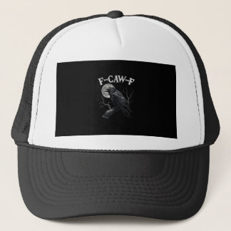 Krähe F-Caw-F Lustiger Vogel Mond Gothic Erwachsen Truckerkappe