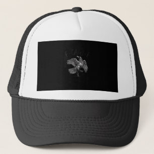 Krähe, F-Caw-F Lustiger Vogel Retro-Grafik Truckerkappe