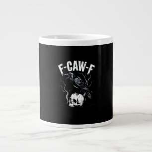 Krähe F-Caw-F Lustiger Vogel Schädel Erwachsenen H Jumbo-Tasse