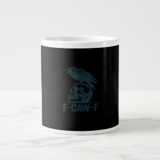 Krähe F-Caw-F Retro Krähenliebhaber Lustig Jumbo-Tasse
