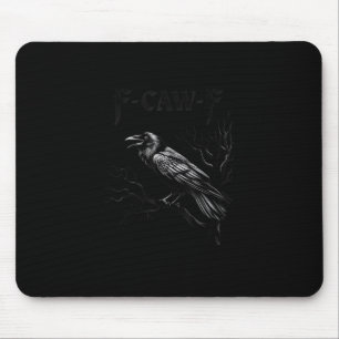 Krähe, F-Caw-F Vogel Retro Klassiker Mousepad