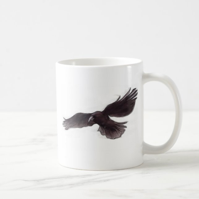 Krähe Kaffeetasse (Rechts)