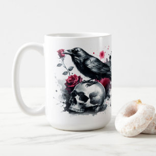 Krähe Kaffeetasse