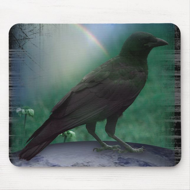 KRÄHE KENNEN ERDE MOUSEPAD (Vorne)