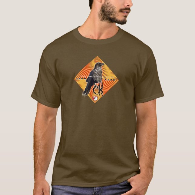 KRÄHE KENNEN PYRAMIDE T-Shirt (Vorderseite)