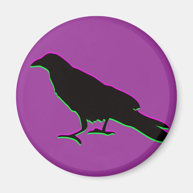 Krähe Magnet (Vorne)