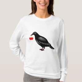 Krähe mit Beeren-T-Shirt T-Shirt