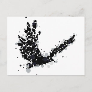 Krähe Postkarte