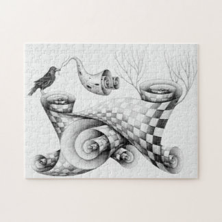 Krähe Puzzle
