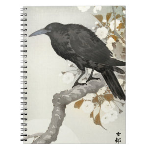 Krähe Rabe Koson Japanischer Vogel Krähe Notizblock