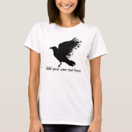 Krähe - Schwarzes T-Shirt