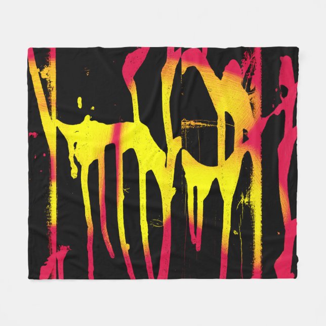 Krähe und Kräuter und Bacchanal Fleecedecke (Vorderseite (Horizontal))