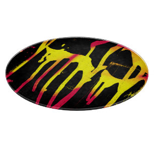 Krähe und Kräuter und Bacchanal Schneidebrett