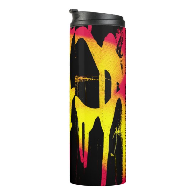 Krähe und Kräuter und Bacchanal Thermosbecher (Nach rechts gedreht)