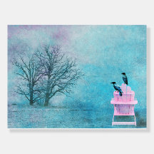 Krähen an der Erholung - Schaumkarren