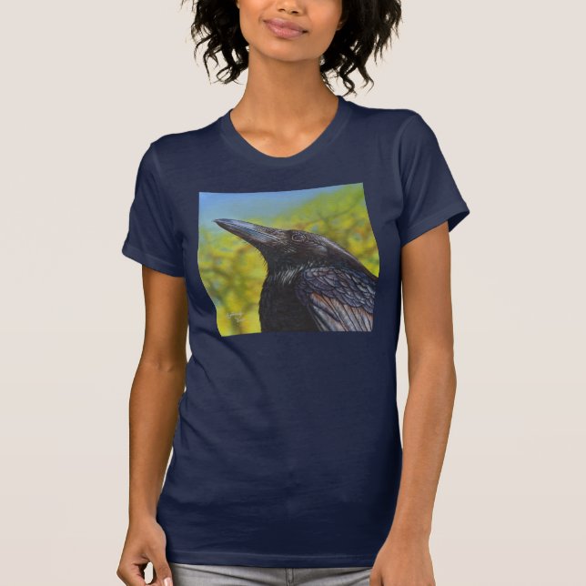 Krähen-Frühlings-Himmel T-Shirt (Vorderseite)