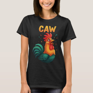 Krähen Hahn Huhn Bauernhof Tier Lustig Rnyard Lieb T-Shirt
