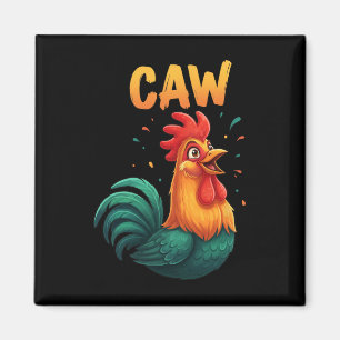 Krähen Hahn Huhn Farm Tier Lustig Bauernhof Liebha Magnet
