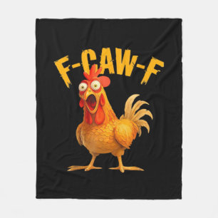 Krähen Humor F-Caw-F Gothic Lustig Retro Cool Fleecedecke