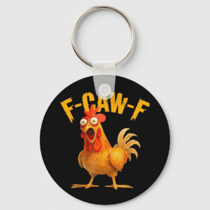Krähen Humor F-Caw-F Gothic Lustig Retro Cool Schlüsselanhänger