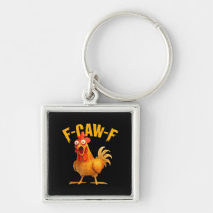 Krähen Humor F-Caw-F Gothic Lustig Retro Cool Schlüsselanhänger