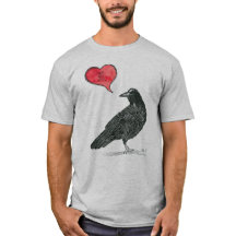 Krähen-Liebe-T - Shirt