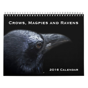 Krähen, Magpies und Ravens 2016 Kalender