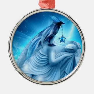 Krähen-Phoenix-Verzierung Silbernes Ornament