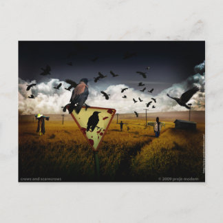 Krähen Postkarte
