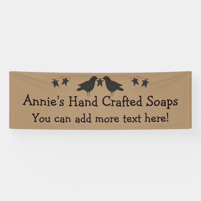 Krähen und Sterne 2,5' x 8' kundenspezifische Banner (Horizontal)