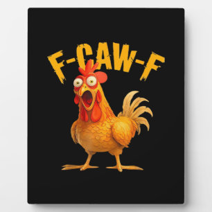 Krähenhumor F-Caw-F Gothic Lustig Retro Cool Fotoplatte