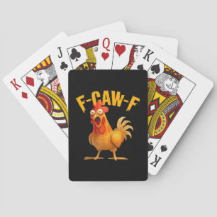 Krähenhumor F-Caw-F Gothic Lustig Retro Cool Spielkarten