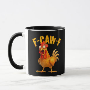 Krähenhumor F-Caw-F Gothic Lustig Retro Cool Tasse