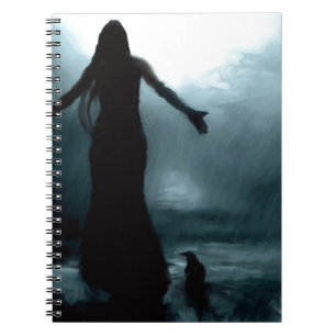 Krähenraben-Regenwasser der keltischen Göttin Notizblock