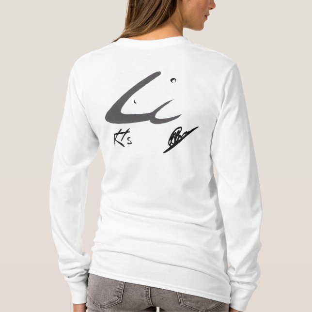 KRAHS ENTWURFS-LOGO-DAMENHOODIE T-Shirt (Rückseite)