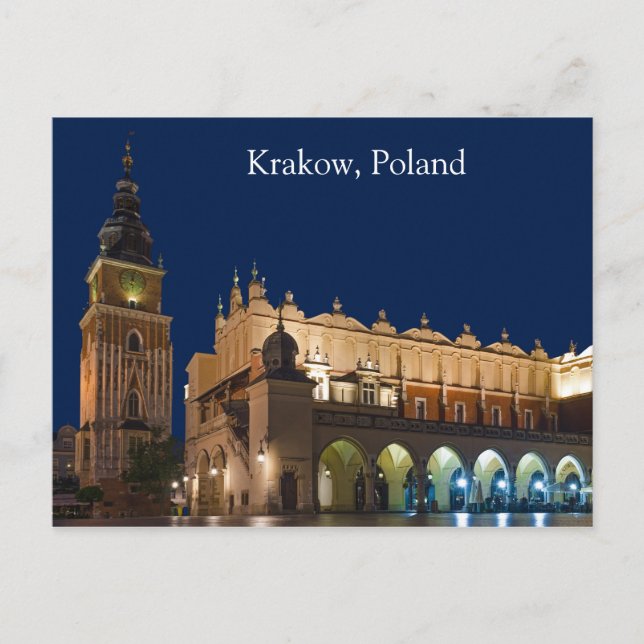 Krakau Cloth Hall Polen Postcard Postkarte (Vorderseite)