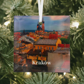Krakau Europe Polen Altstadt Polens Ornament Aus Glas