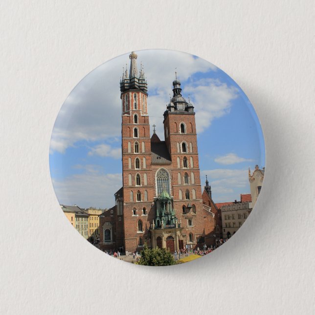 Krakau, Mariacki Kirche, St Mary Kirche, Geschenke Button (Vorderseite)