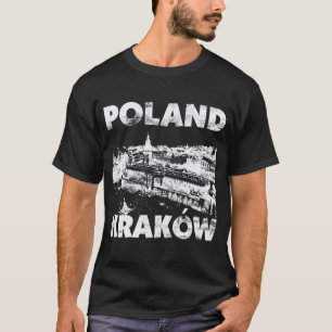 Krakau, Polen auf Dunkelheit T-Shirt
